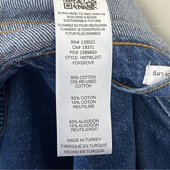 Frame Denim women’s Le High N Tight Wide Leg Jeans in Foxgrove size 34 US 16 - Picture 11 of 14